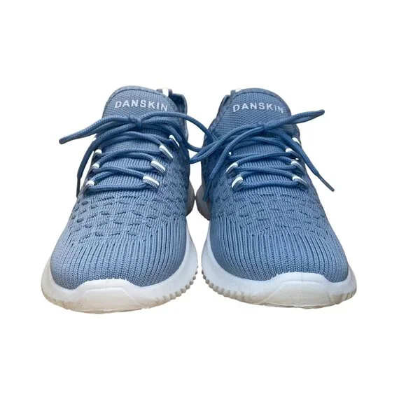 Danskin Women’s Blue Vegan Memory Foam Stunt Lace-Up Athletic Shoes Size 10 - Picture 2 of 10